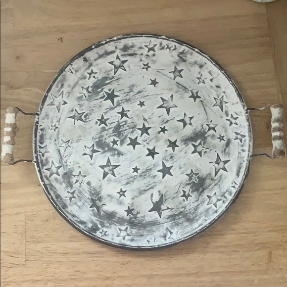 Distressed decorative platter - Picture 1 of 2